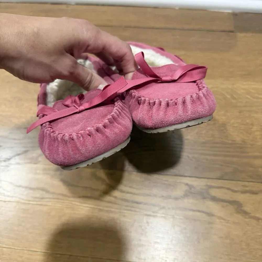 Minnetonka pink leather